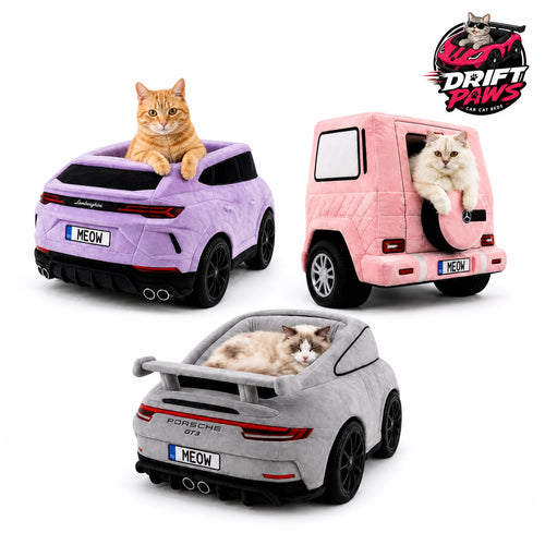 DriftPaws™ Luxury Car Beds for Cats